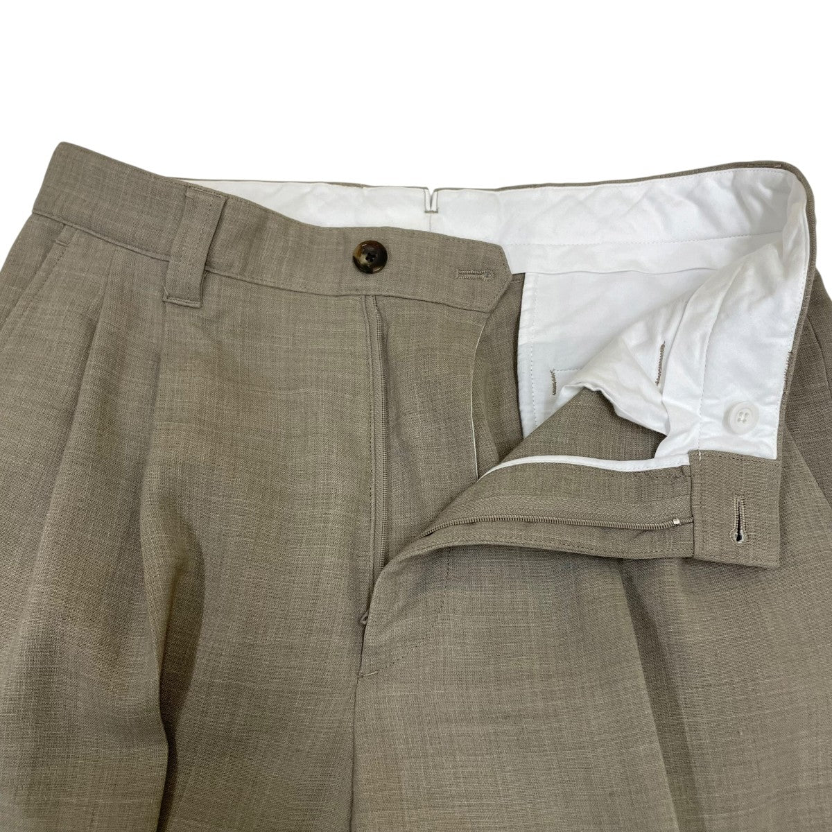 STEVEN ALAN TW BOIL 2PLEATED MORE TAPERED PANTSスラックス8114-186-0881 古着・中古-4枚目のアイテム画像