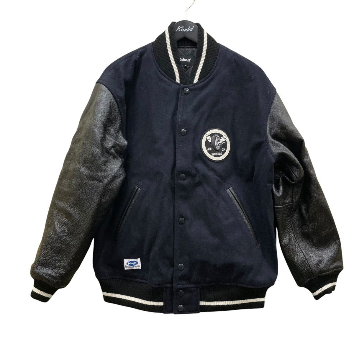 Schott ×SKOOKUM STADIUM JKT LIFE ON WHEELSスタジャン782-3252019 古着・中古-1枚目のアイテム画像