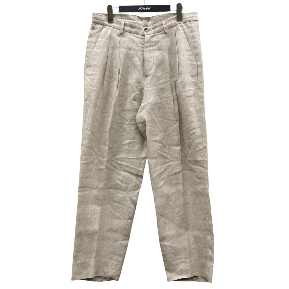 HERON’S GHYLL リネン素材 スラックス ワイドパンツ 古着・中古-1枚目のアイテム画像