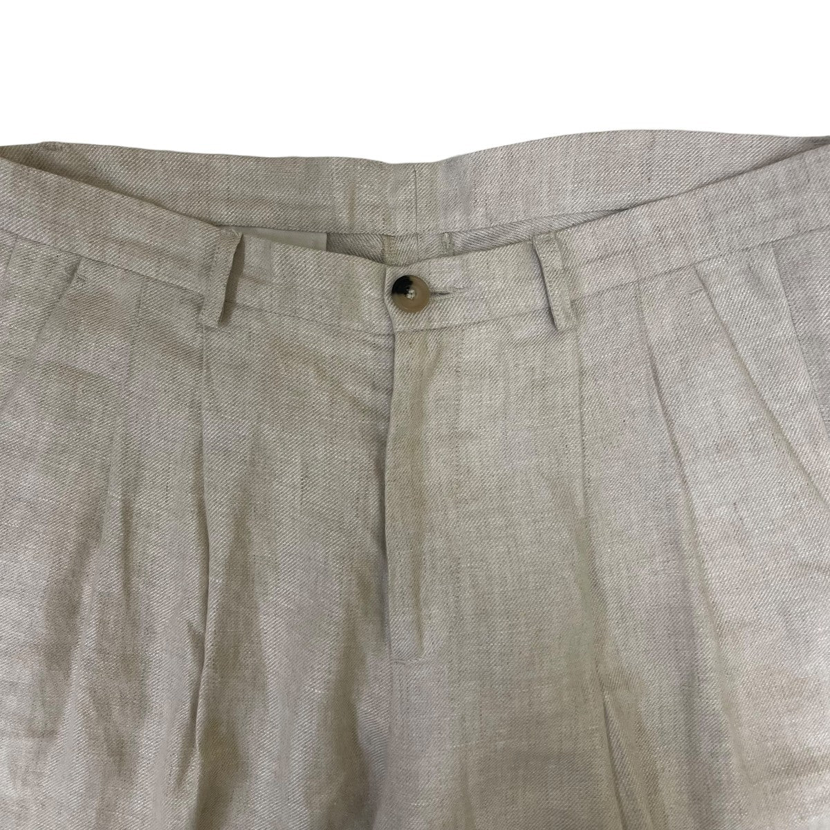 HERON’S GHYLL リネン素材 スラックス ワイドパンツ 古着・中古-3枚目のアイテム画像
