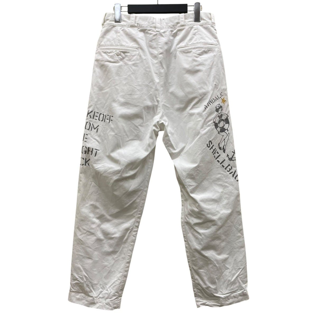 AVIREX AGED LOOK STENCIL CHINO PANTSコットンパンツ783-6110012 古着・中古-2枚目のアイテム画像
