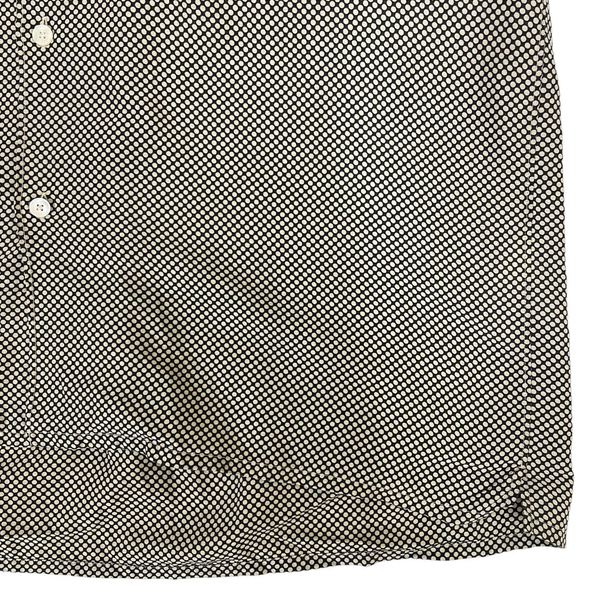 COMOLI コットンシルク ドットオープンカラーシャツドット柄 オープンカラー 半袖シャツ コットンシャツK01-02016 古着・中古-4枚目のアイテム画像