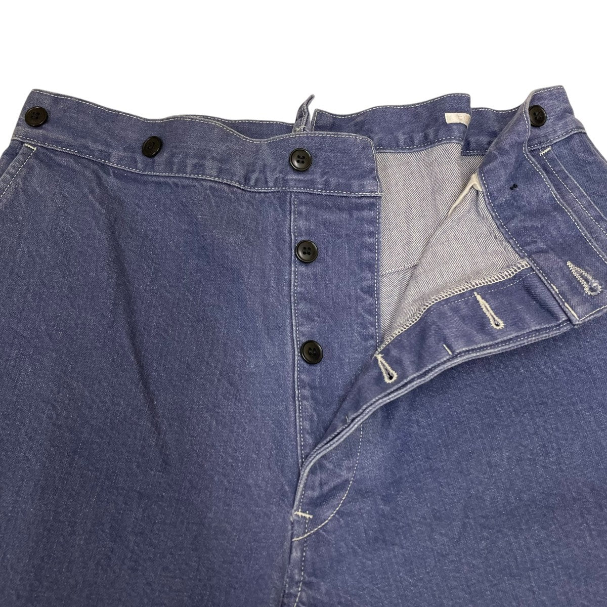 COMOLI L’ECHOPPE別注 French Vintage Denim Work Pants フレンチヴィンテージデニム ワークパンツワークパンツ デニムパンツS03-03020 古着・中古-4枚目のアイテム画像