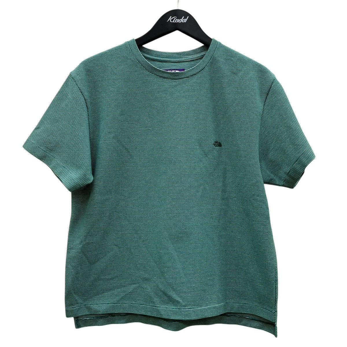 THE NORTHFACE PURPLELABEL Moss Stitch Field H／S Teeロゴ刺繍 半袖Tシャツ コットンTシャツNT3326N 古着・中古-1枚目のアイテム画像