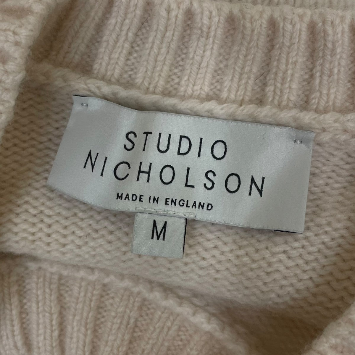 STUDIO NICHOLSON 22AWPALME SHAGGY PATCHWORK KNITパルム シャギーパッチワークニット 総柄ニット51-10-122007 古着・中古-5枚目のアイテム画像
