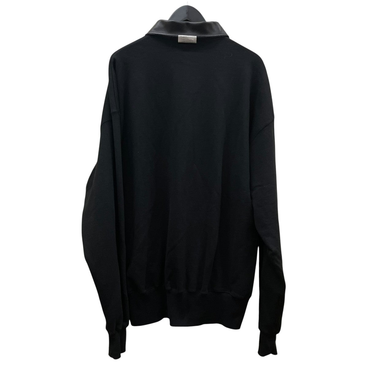 BROTHERS Leather  Original Supima Aging Cotton Sweatレザー襟 オーバーサイズ ハーフジップスウェットKU4SSUSWT01