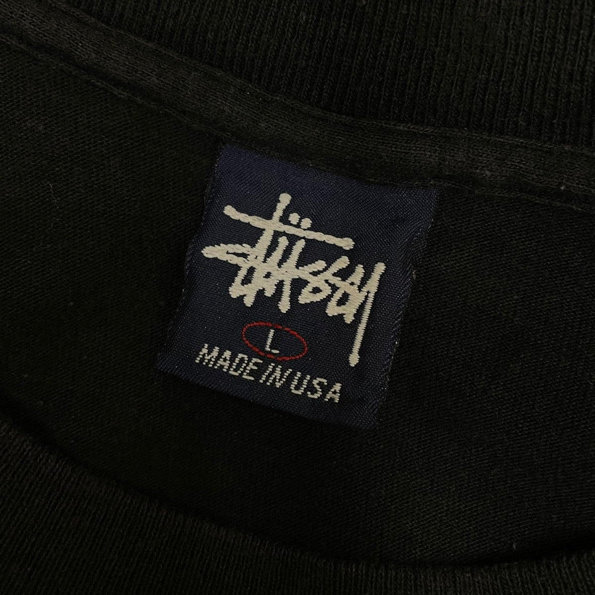 stussy ロゴプリント 半袖Tシャツ コットンTシャツ 紺タグ 古着・中古-5枚目のアイテム画像