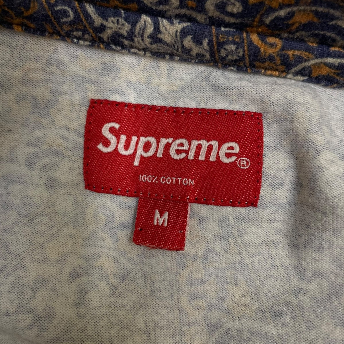 Supreme 21FWFloral Cards ボックスロゴ 唐草模様 総柄 半袖Tシャツ コットンTシャツ 古着・中古-5枚目のアイテム画像