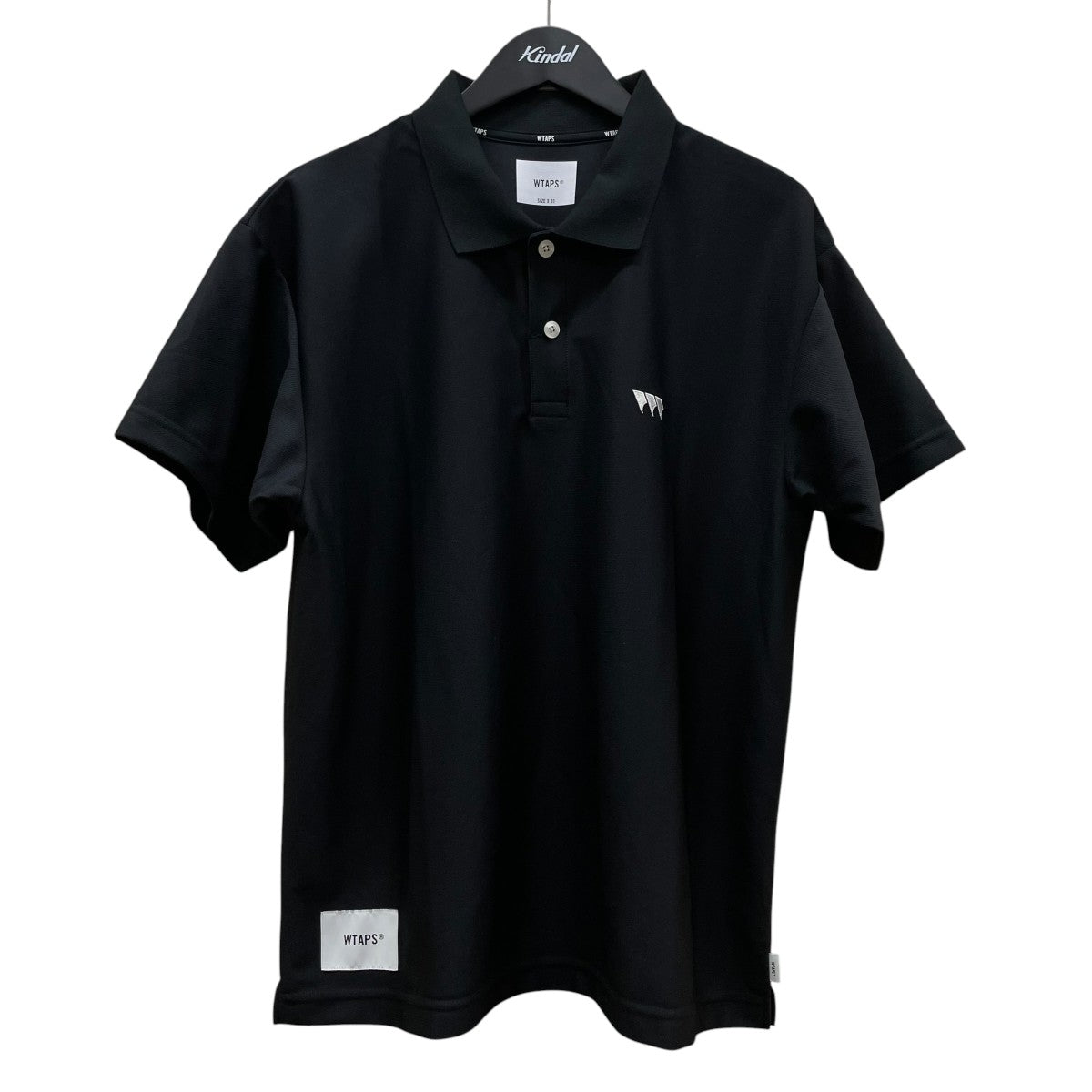 WTAPS Academy 02ロゴ刺繍 ポリエステル 半袖ポロシャツ251ATDT CSM29 古着・中古-1枚目のアイテム画像
