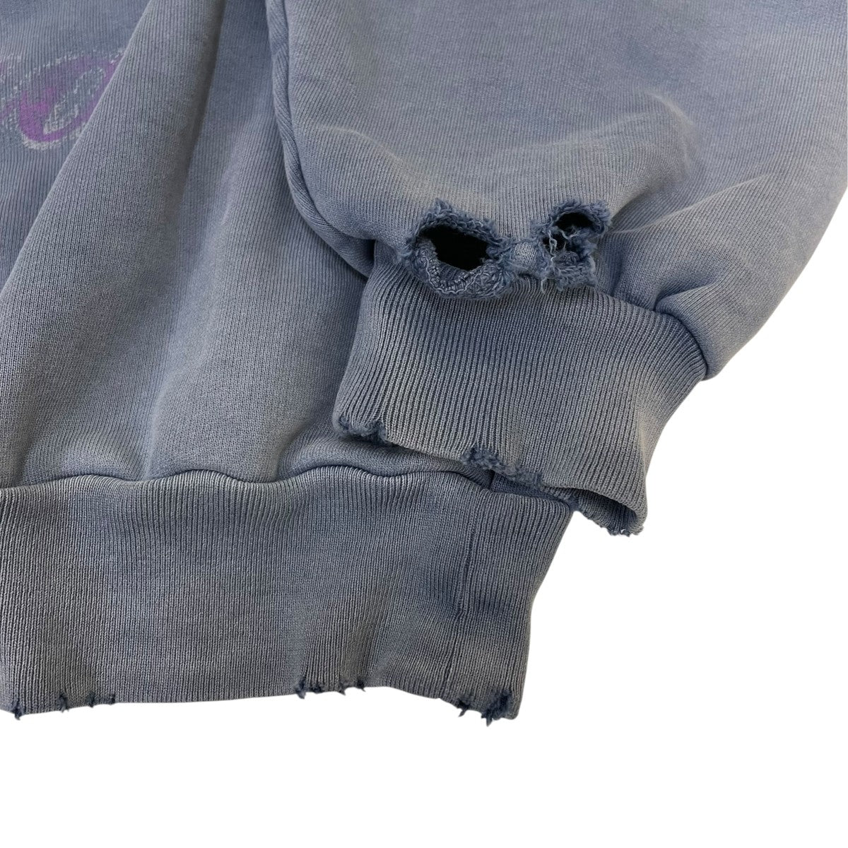 24SSParis Moon Hoodie デストロイ加工プルオーバーパーカー7444462