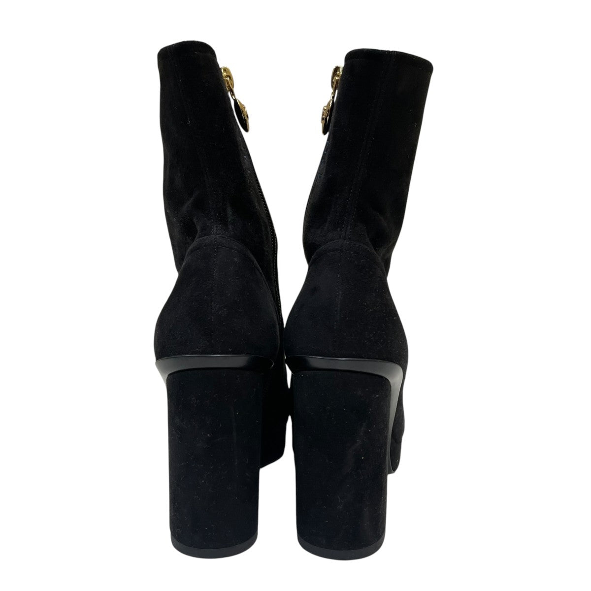 CHANEL 23AWSuede Boots with Heart CharmヒールブーツG45195 古着・中古-3枚目のアイテム画像