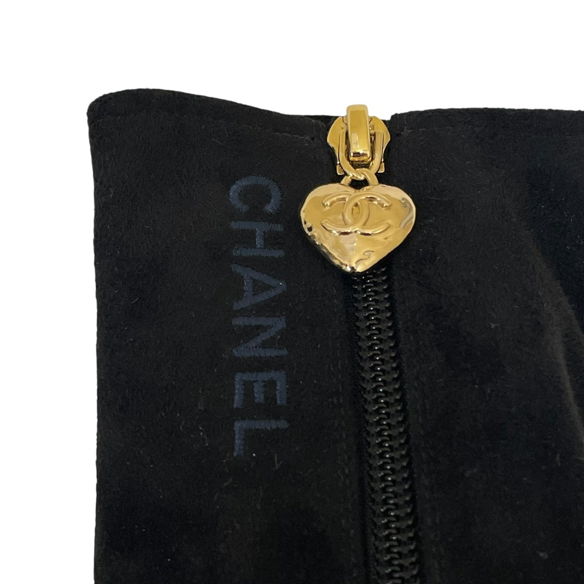 CHANEL 23AWSuede Boots with Heart CharmヒールブーツG45195 古着・中古-5枚目のアイテム画像
