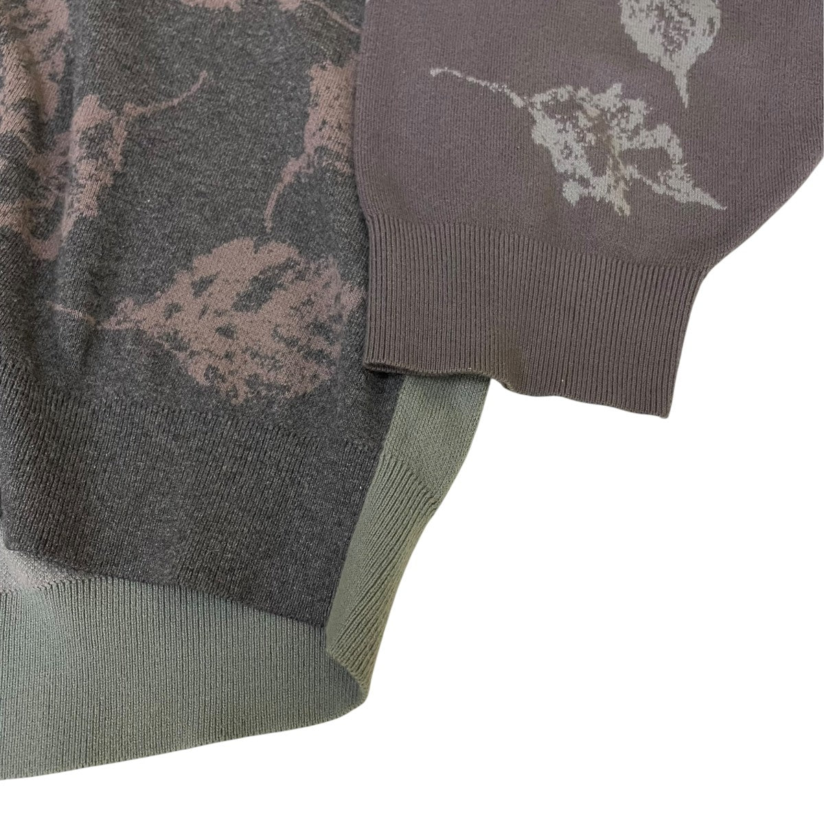 21AWCOTTON WJQ KNIT CARDIGANVネックカーディガン2221 002