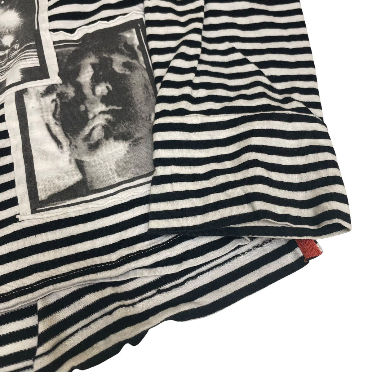 ボーダー コットン ロングスリーブカットソー 長袖Tシャツ