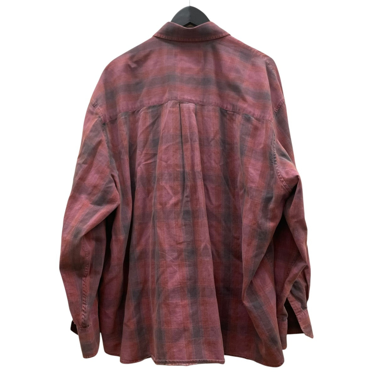BORROWED SHIRTチェック柄 長袖シャツ コットンシャツM4252BIDC