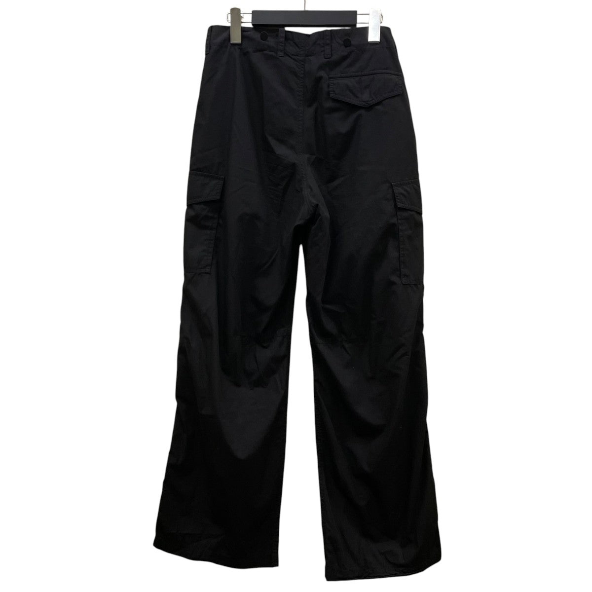 22AWAUDIO CARGO in Black Symbiont Poplin オーディオカーゴパンツハイウエスト カーゴパンツ ストレートパンツM4224AB