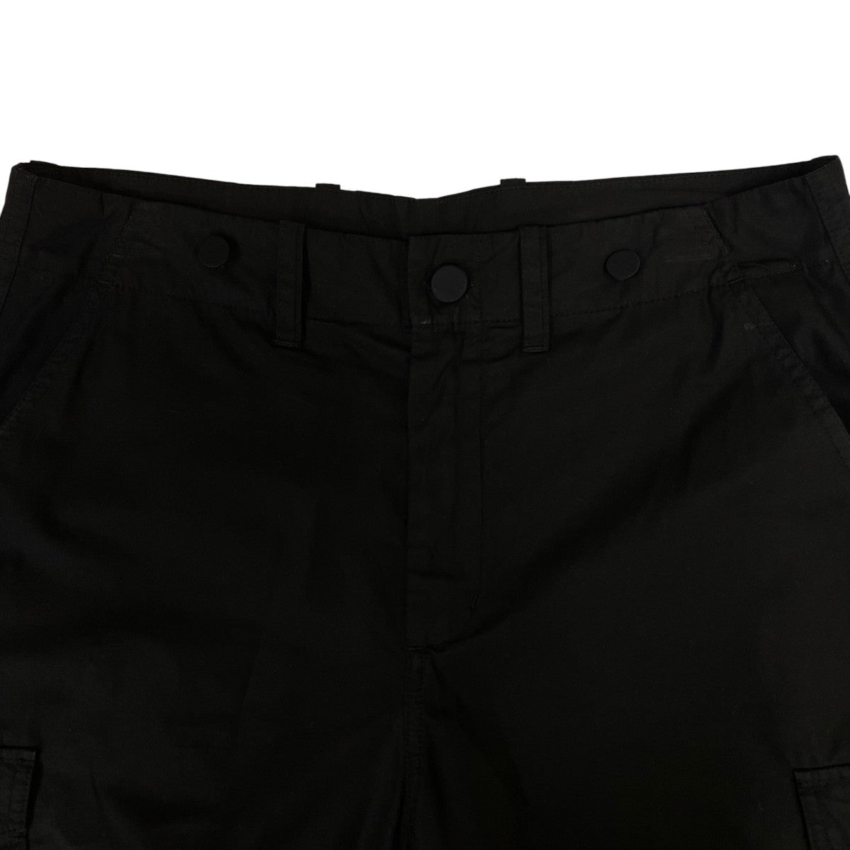 22AWAUDIO CARGO in Black Symbiont Poplin オーディオカーゴパンツハイウエスト カーゴパンツ ストレートパンツM4224AB