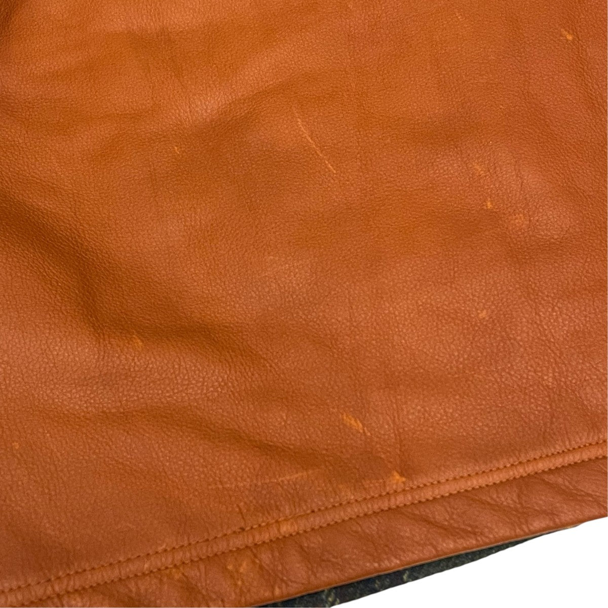 JUNYA WATANABE MAN×FILSON 25AWWネーム ウールチェックツイードレザージャケットウールジャケットWP-B002 古着・中古-6枚目のアイテム画像