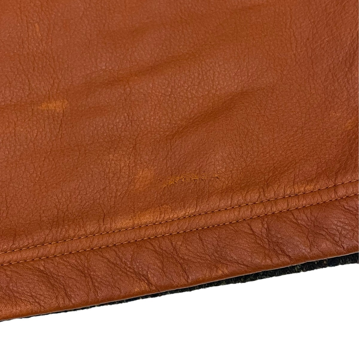 JUNYA WATANABE MAN×FILSON 25AWWネーム ウールチェックツイードレザージャケットウールジャケットWP-B002 古着・中古-7枚目のアイテム画像