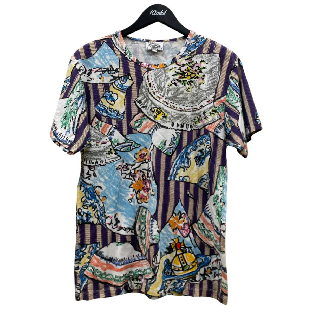 総柄 グラフィックプリント 半袖Tシャツ コットンTシャツVW LP 88525