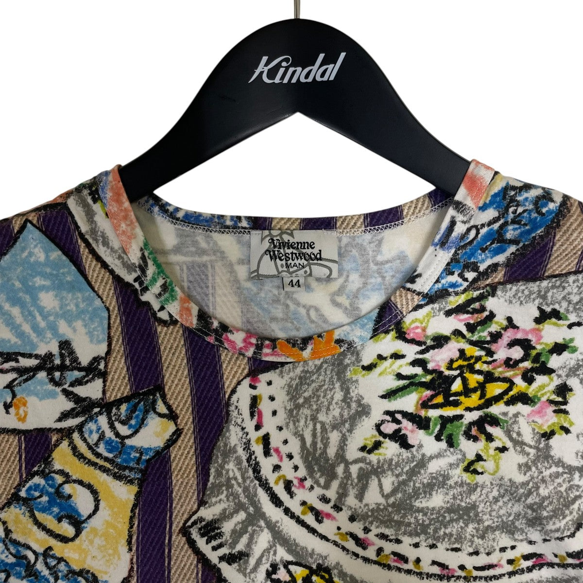総柄 グラフィックプリント 半袖Tシャツ コットンTシャツVW LP 88525