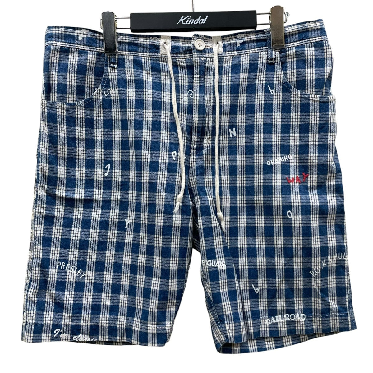 PALAKA PAINTED SHORTS PANTSパラカチェック生地 コットン ハーフパンツ ショートパンツ