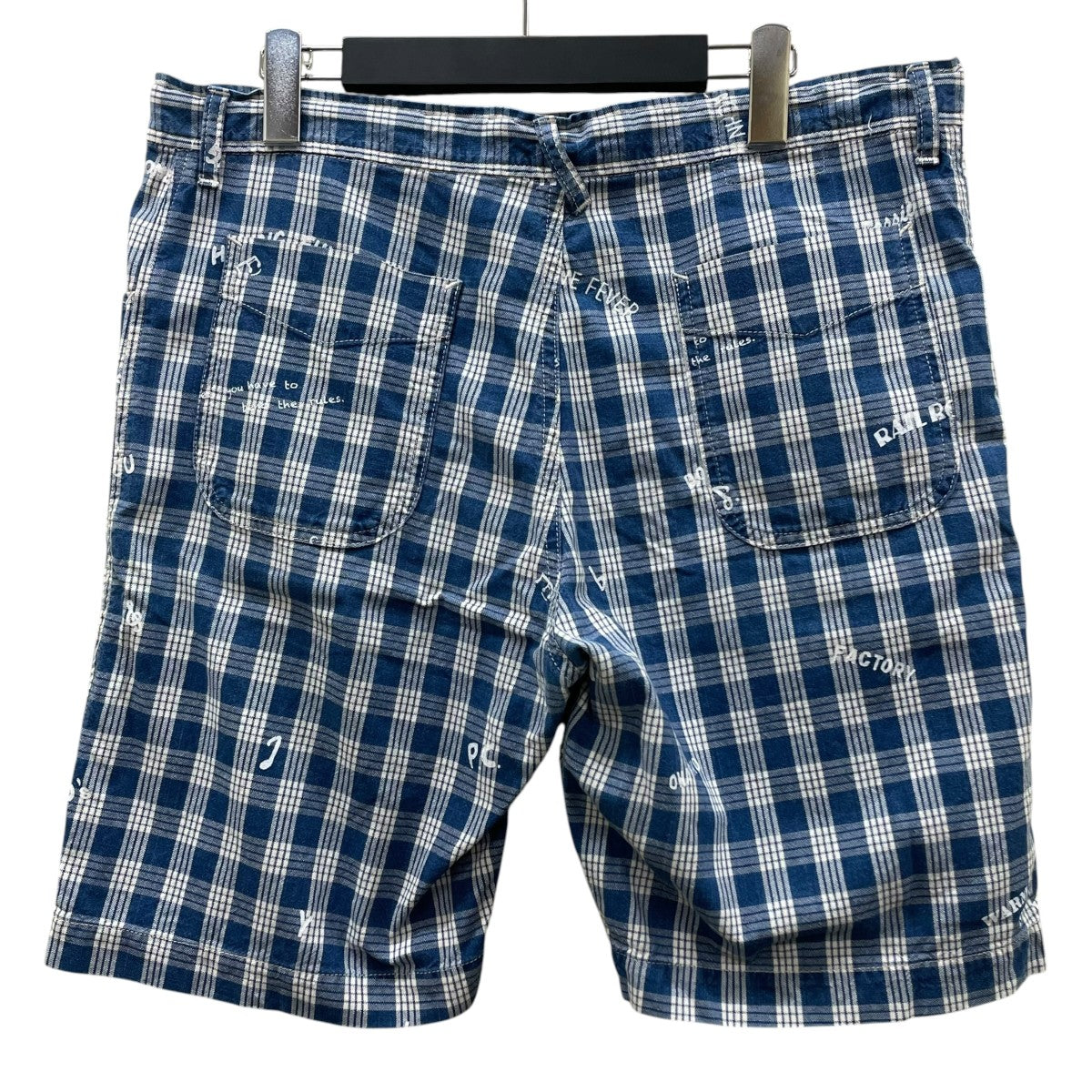 PALAKA PAINTED SHORTS PANTSパラカチェック生地 コットン ハーフパンツ ショートパンツ