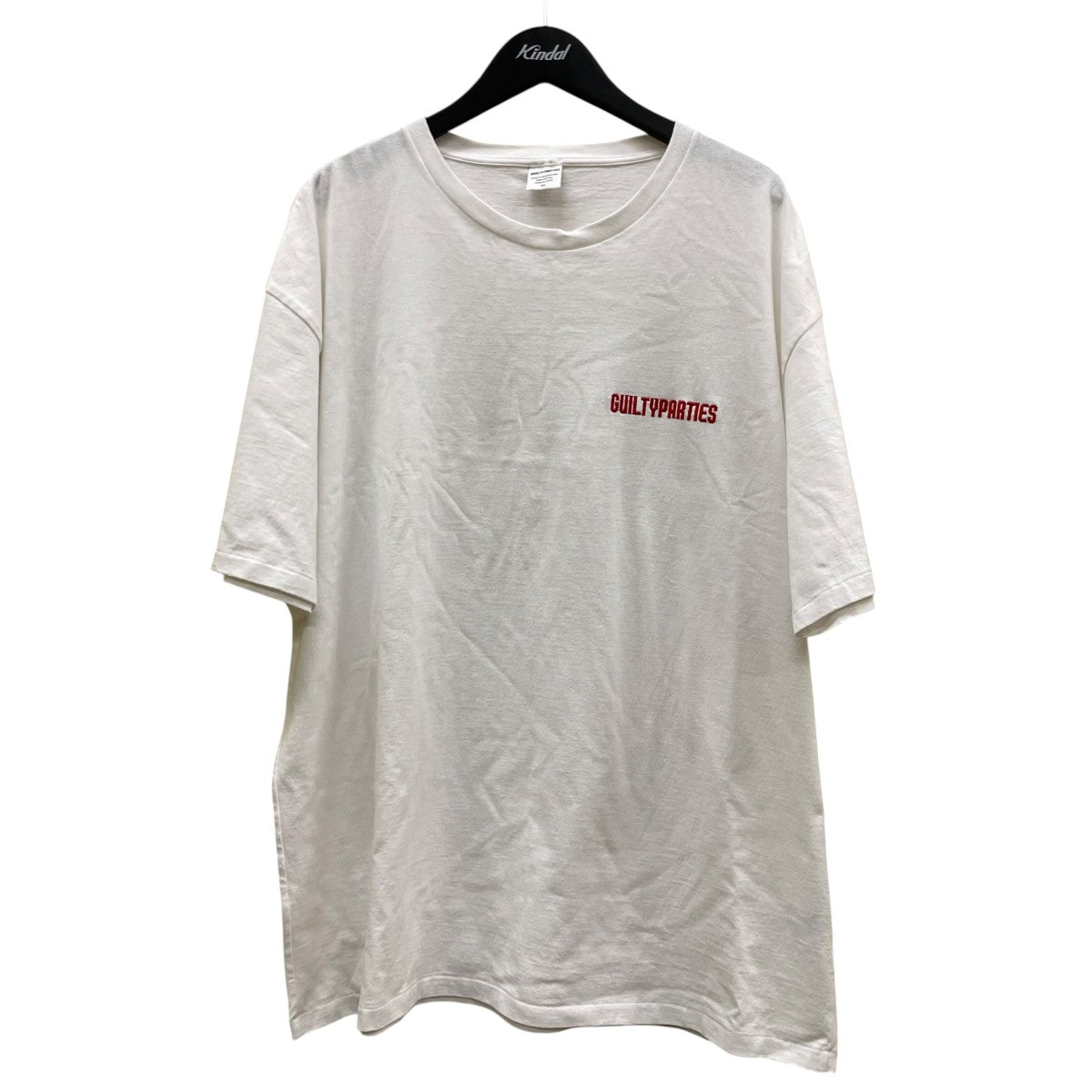 ロゴ刺繍 オーバーサイズ 半袖Tシャツ コットンTシャツ