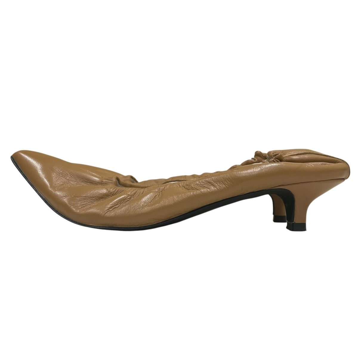 allurevilleコラボ ELASTIC PUMPS エラスティックパンプスポインテッドトゥ ギャザーパンプス
