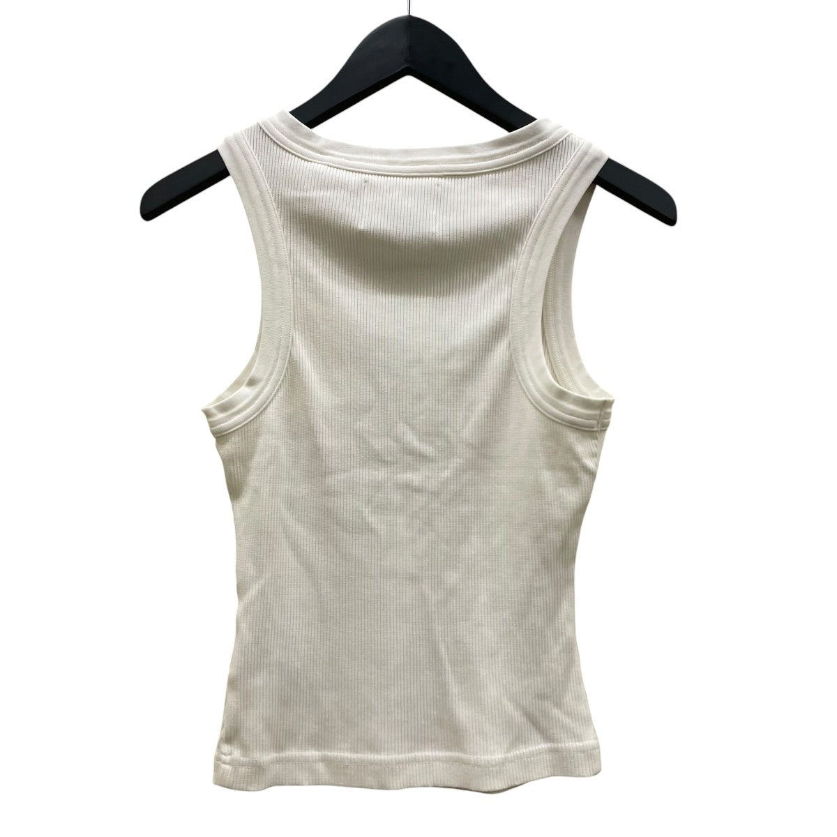 Caralyn Tankコットン リブ編みニット素材 ヘンリーネック ノースリーブカットソー タンクトップ9435-3004