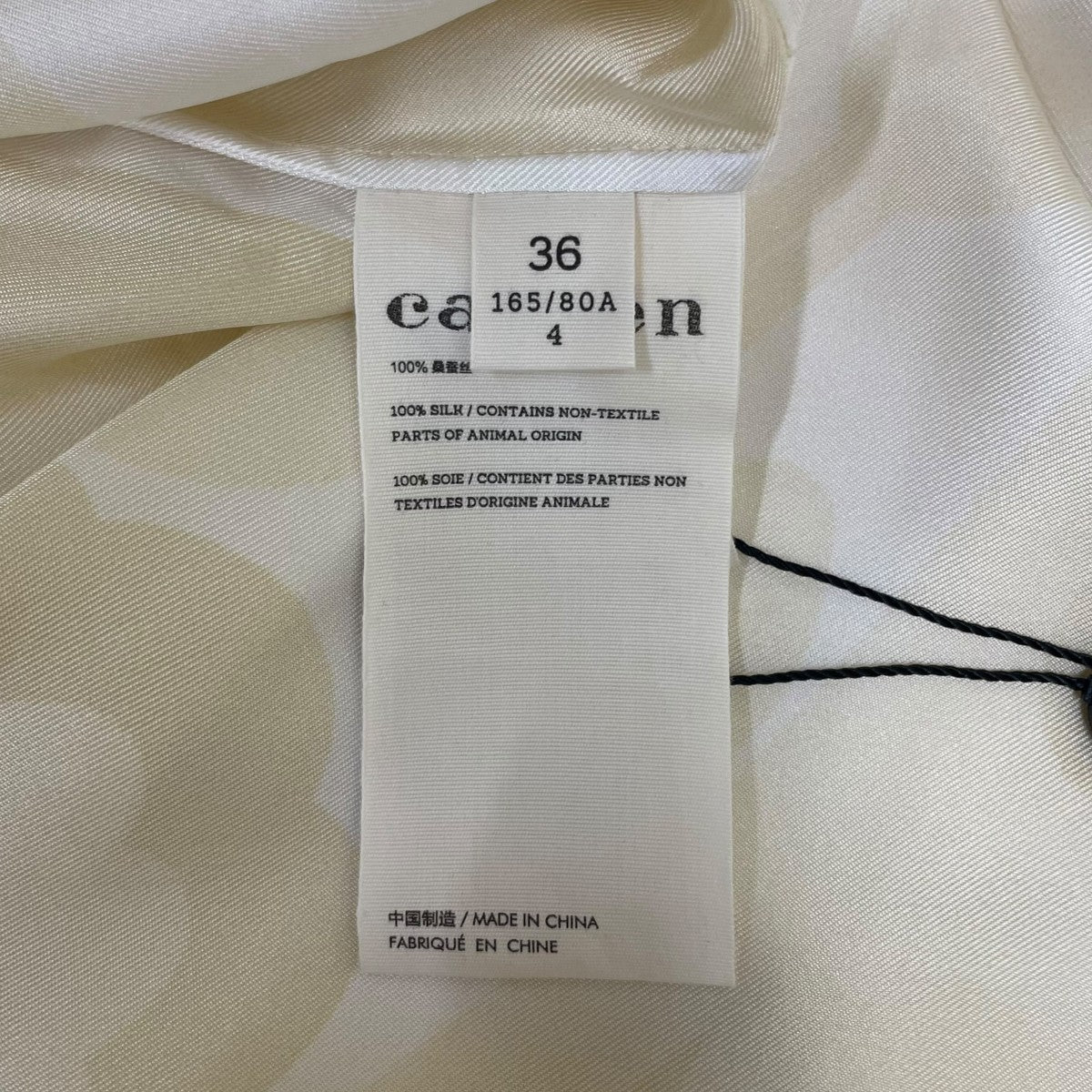 High neck top総柄 プリント ハイネック シルクシャツ 長袖ブラウス6261K21118N761361