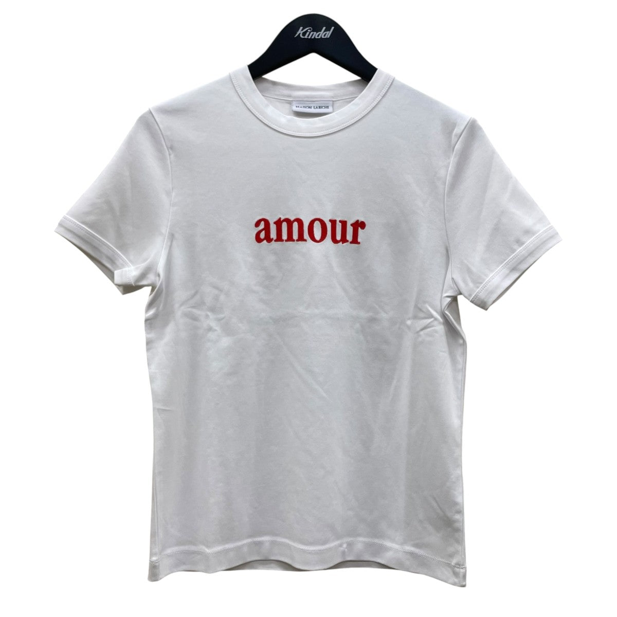 amour刺繍 半袖Tシャツ コットンＴシャツ