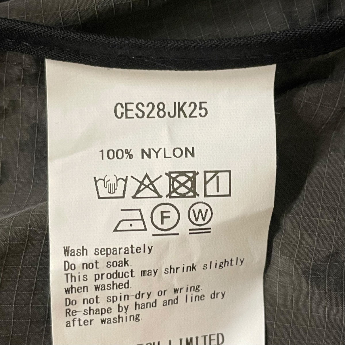 C．E Light Rip Stop Zip Jacketスタンドカラー ジップブルゾンCES28JK25 古着・中古-6枚目のアイテム画像