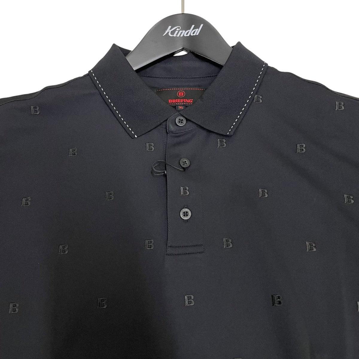 美品 ブリーフィング BRG243M02 EARTH SKIPPER SHIRT BRIEFING(ブリーフィング) EARTH SKIPPER SHIRT半袖ポロシャツ
