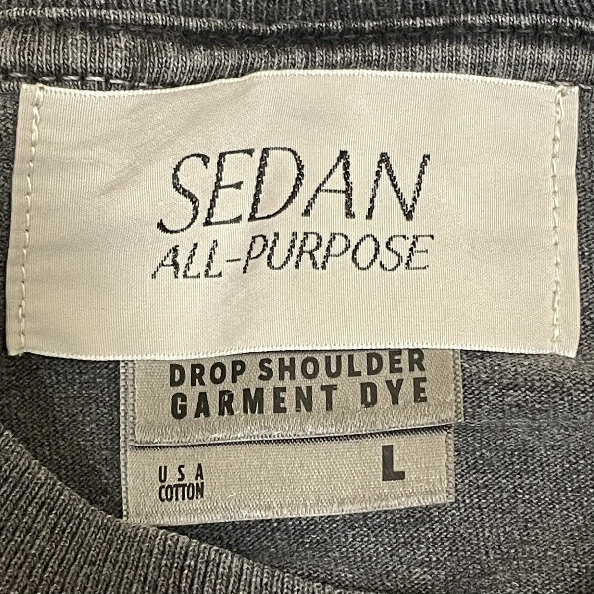 SEDAN ALL-PURPOSE SS25 Garment Dyed S S Tee半袖TシャツSD25S-CT09 古着・中古-6枚目のアイテム画像