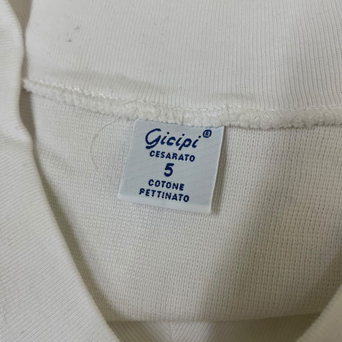 GICIPI Vネック コットン スウェット トレーナー 古着・中古-5枚目のアイテム画像