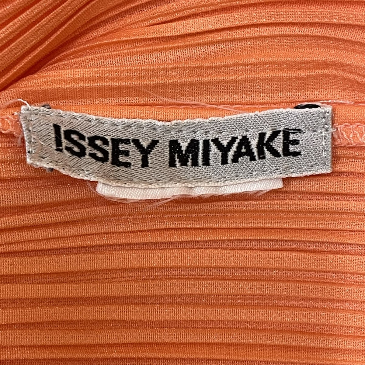 ISSEY MIYAKE(イッセイミヤケ) ノースリーブワンピース オレンジ