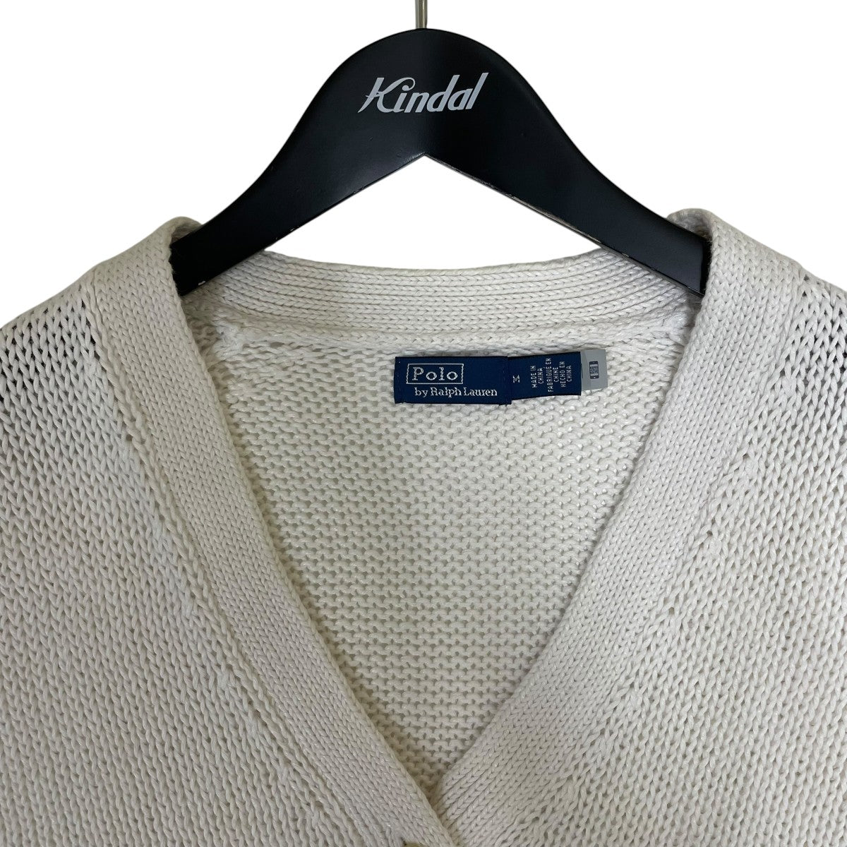 POLO RALPH LAUREN リネン コットン ニットカーディガン 古着・中古-3枚目のアイテム画像