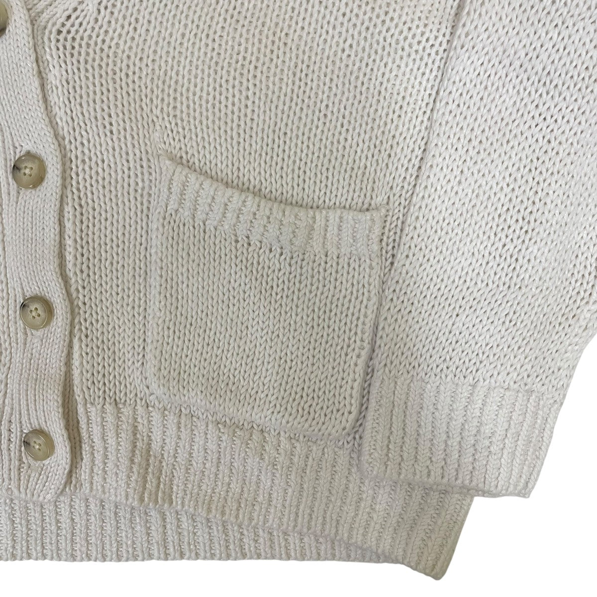 POLO RALPH LAUREN リネン コットン ニットカーディガン 古着・中古-4枚目のアイテム画像