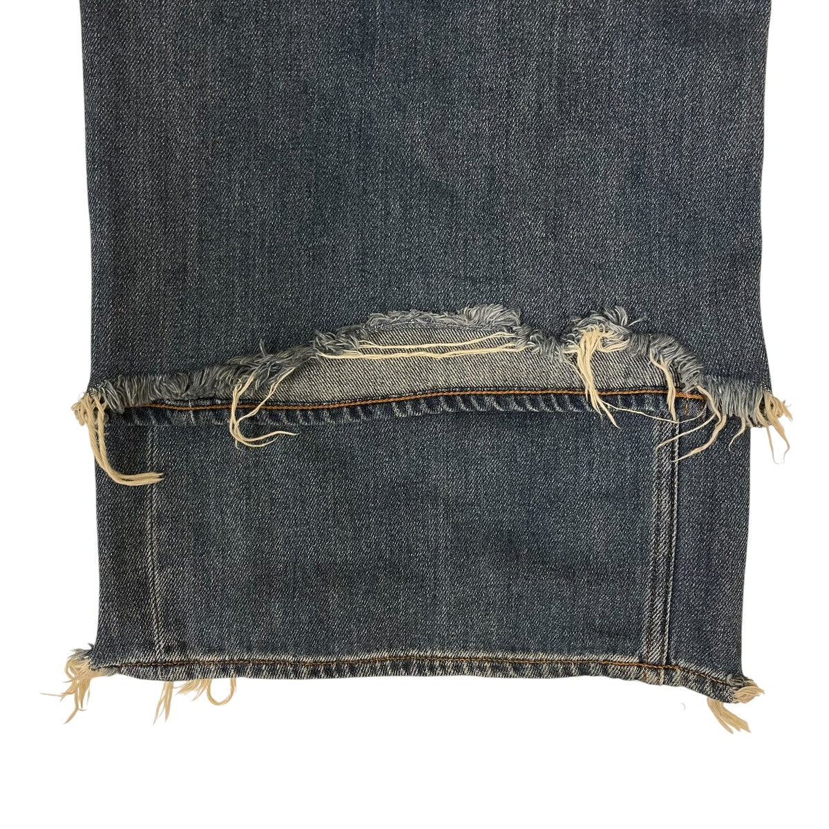 超甘撚り VINTAGE BAGGY JEANSヴィンテージ加工 ワイドデニムパンツ23CTHY-21