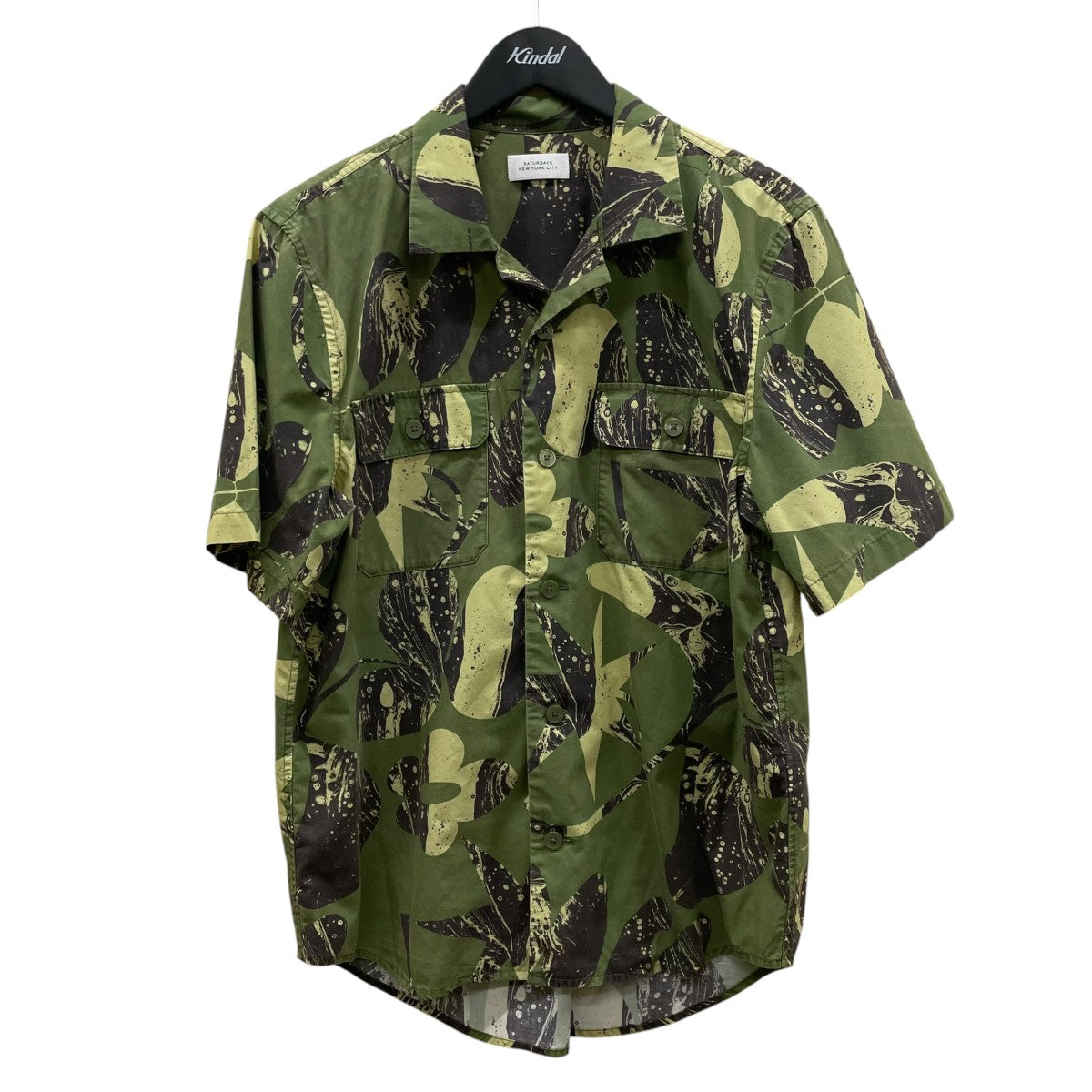 Hanley SS Shirt ハンレイ ショートスリーブ シャツ総柄 グラフィック プリント オープンカラーシャツ 半袖シャツBBG-62140