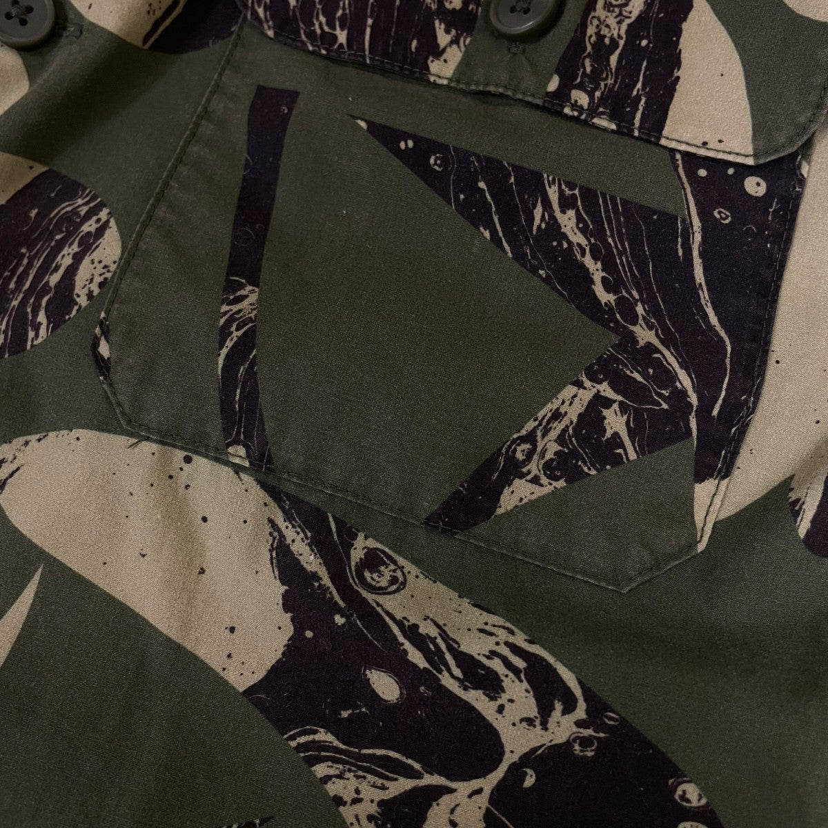Hanley SS Shirt ハンレイ ショートスリーブ シャツ総柄 グラフィック プリント オープンカラーシャツ 半袖シャツBBG-62140