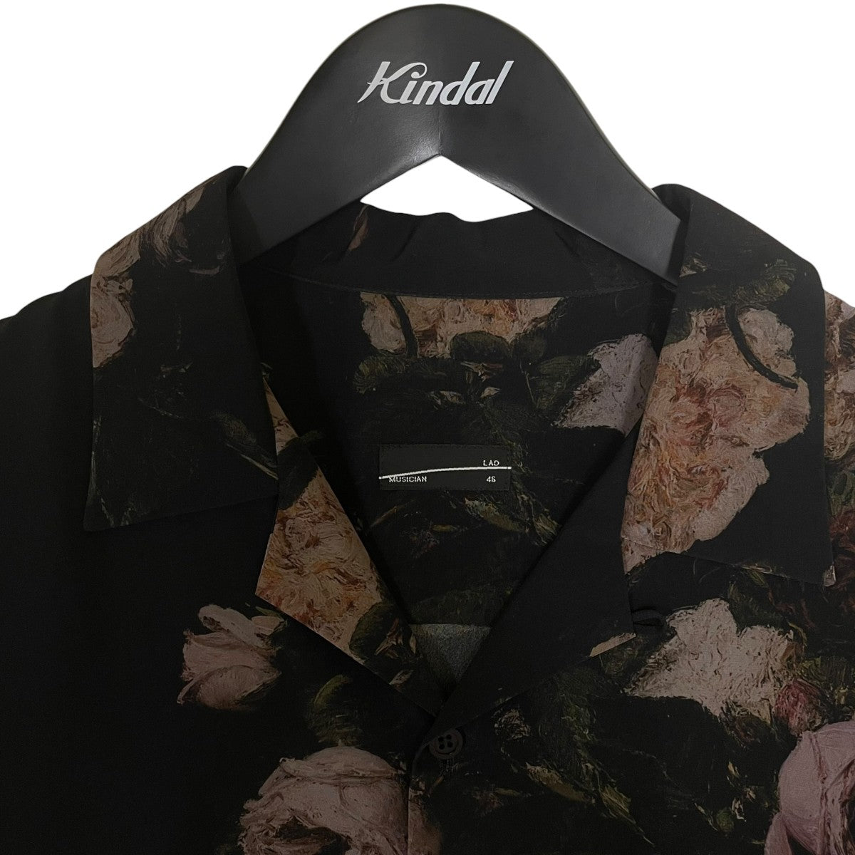 OPEN COLLAR FLOWER SHIRT薔薇 グラフィック プリント オープンカラーシャツ 半袖シャツ2323 111