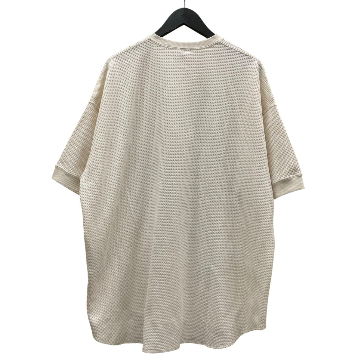 TECH THERMAL HENLEY テックサーマルヘンリーショートスリーブワッフル生地 オーバーサイズ 五分袖カットソーBE 39024