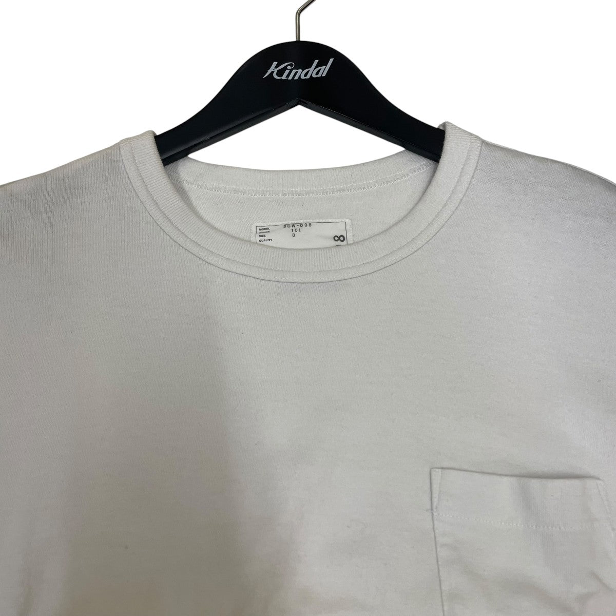 サイドボタン クルーネック半袖TシャツTシャツSCW 098