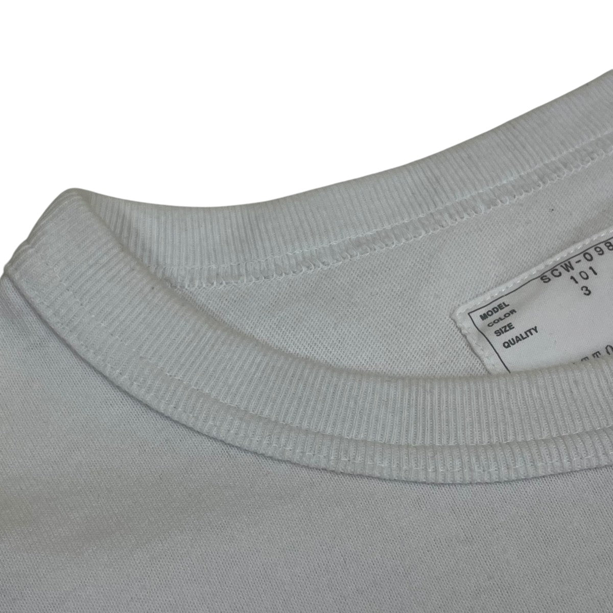 サイドボタン クルーネック半袖TシャツTシャツSCW 098