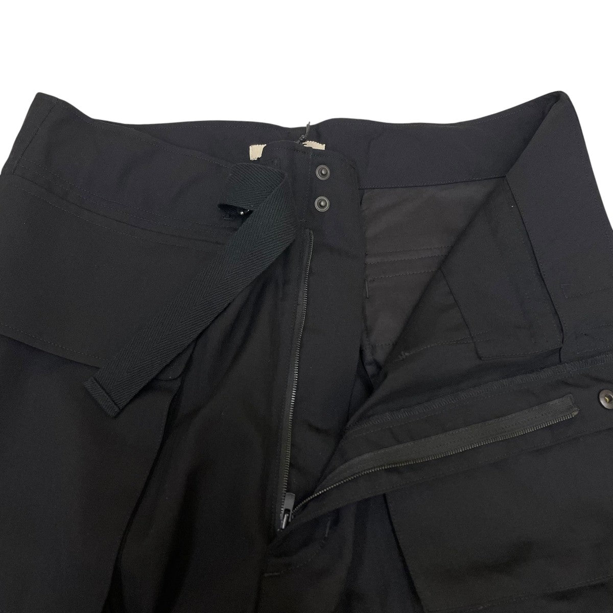25SSWOOL HERRINGBONE CARGO PANTSスラックスA25SP02CH