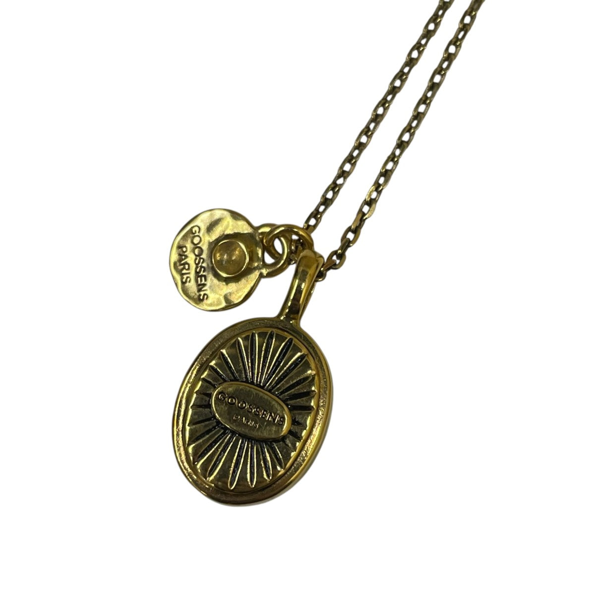 GOOSSENS PARIS TALISMAN CABOCHONロッククリスタル 天然石 ネックレス