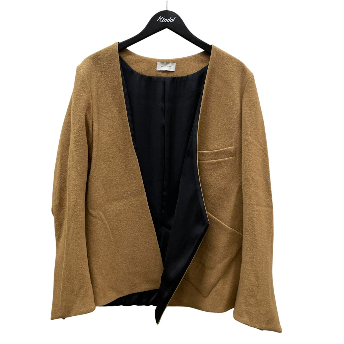 17AWノーカラーウールテーラードジャケットノーカラージャケット17AW B JK04