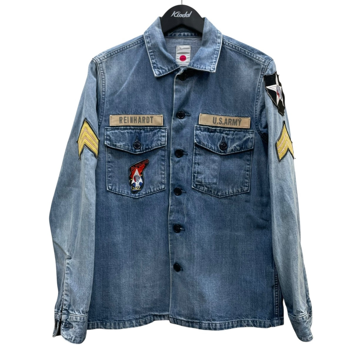 16SS3B WORK JACKET 3ボタン ワークジャケットワッペン付き コットン ワークジャケット シャツジャケットM16A 10SG11C